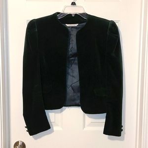 Vintage cropped velvet jacket